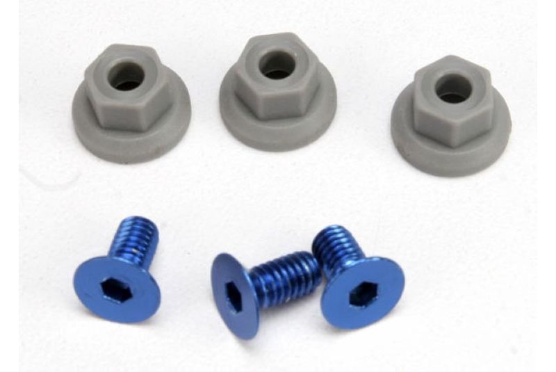 Wing mounting hardware, (4x8mmCCS (aluminum)(3)/ 4x7mm flanged NL (3))