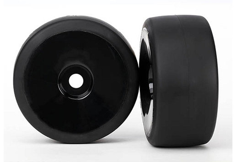 Tires &amp; wheels, assembled, glued (black, dished wheels, slick tires (S1 compound), foam inserts)