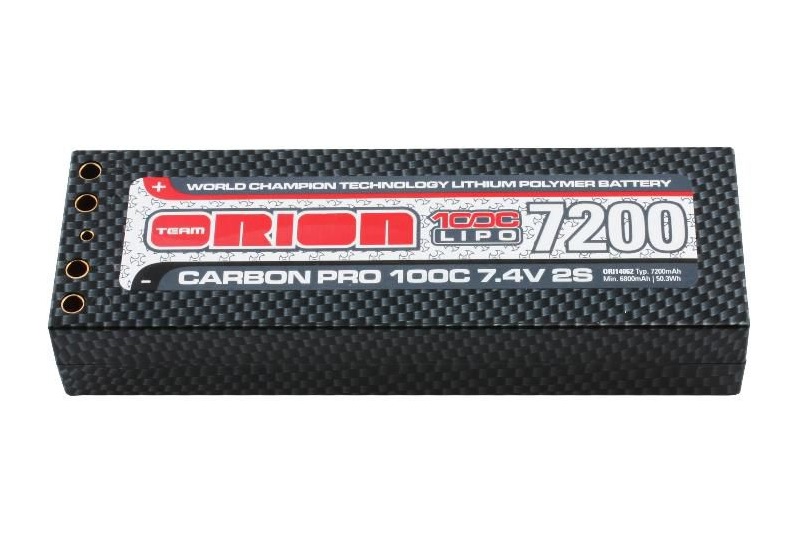 Carbon Pro LiPo 7,4В(2s) 7200mAh 100C Hard Case Tubes