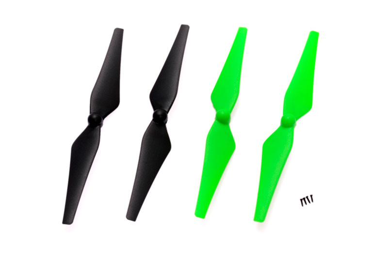 green and black blade set