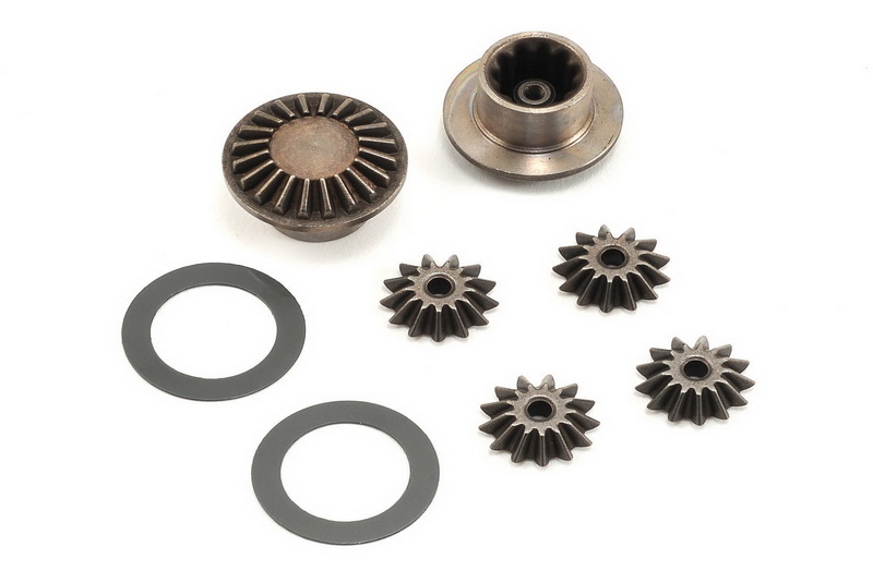 Gear set, differential (output gears (2)/ spider gears (4)/ 16x23.5x.5mm TW (2))