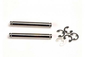 Suspension pins, 26mm (kingpins) (2) w/ E-clips (4)