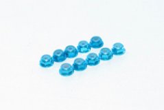 ALUMINUM NYLON NUT WITH FLAGE 2mm BLUE