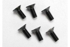 Screws, 4x10mm countersunk machine (hex drive) (6)