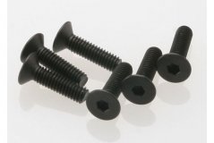 Screws, 4x15mm countersunk machine (hex drive) (6)