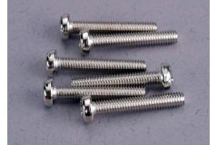 Screws, 3x18mm roundhead machine (6)