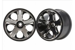 Wheels, All-Star 2.8&#039;&#039; (black chrome) (nitro front) (2)