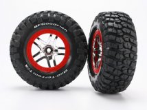 Tires &amp; wheels, assembled, glued (S1 ultra-soft, off-road racing compound) (SCT Split-Spoke chro