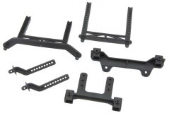 Body mounts, front &amp; rear/ body mount posts, front &amp; rear (adjustable)/ 2.5x18mm screw pins