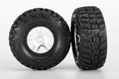 Tires & wheels, assembled, glued (S1 ultra-solft off-road racing compound) (SCT Split-Spoke satin c