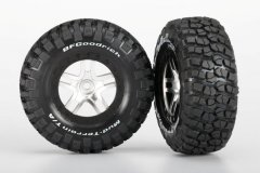 Tires &amp; wheels, assembled, glued (S1 ultra-soft off-road racing compound) (SCT Split-Spoke satin