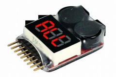 1-8S Lipo Battery Voltage tester and low voltage buzzer alarm