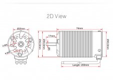 SkyRC 1/8 ТОRО X8 Truggy BL Motor (2250KV  Sensorless)