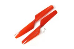 Rotor blade set, red (2)/ 1.6x5mm BCS (2)