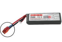 Li-Po 11,1В(3S) 3500mah 50C SoftCase Deans plug with LED charge status