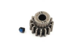 Gear, 15-T pinion (1.0 metric pitch, 20В° pressure angle) (fits 5mm shaft)/ set screw