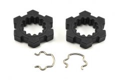 Wheel hubs, hex (2)/ hex clips (2)