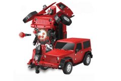 Трансформер Jeep Rubicon Red 1:14 (стреляет присосками)